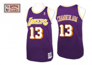 Maillot NBA Swingman Wilt Chamberlain #13 Los Angeles Lakers Throwback Violet - Homme