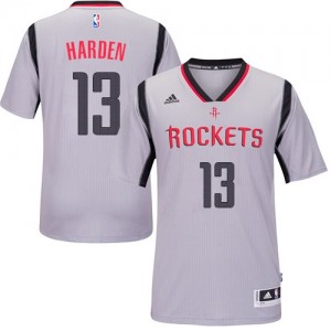 Maillot Adidas Gris Alternate Swingman Houston Rockets - James Harden #13 - Enfants