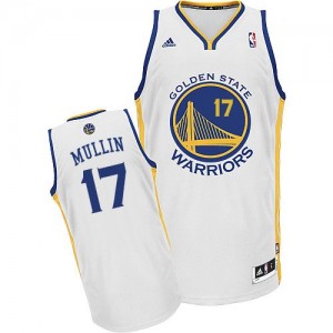 Maillot NBA Blanc Chris Mullin #17 Golden State Warriors Home Swingman Homme Adidas