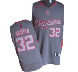 Maillot Swingman Los Angeles Clippers NBA Graystone Fashion Gris - #32 Blake Griffin - Homme