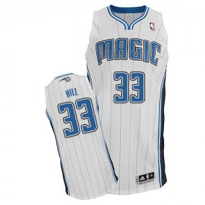 Orlando Magic #33 Adidas Home Blanc Authentic Maillot d'équipe de NBA prix d'usine en ligne - Grant Hill pour Homme