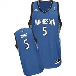 Maillot Swingman Minnesota Timberwolves NBA Road Slate Blue - #5 Gorgui Dieng - Homme