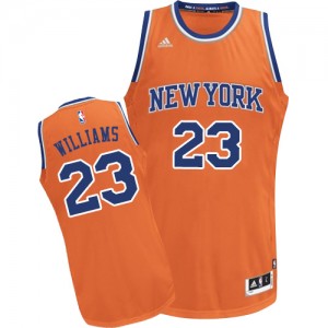 Maillot NBA Swingman Derrick Williams #23 New York Knicks Alternate Orange - Homme