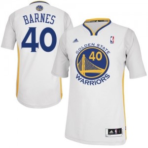 Maillot Adidas Blanc Alternate Swingman Golden State Warriors - Harrison Barnes #40 - Homme