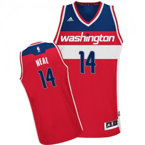 Maillot NBA Rouge Gary Neal #14 Washington Wizards Road Swingman Homme Adidas