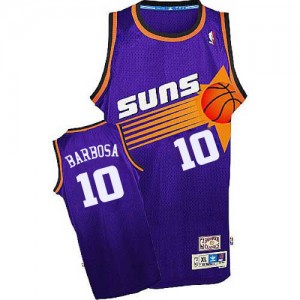 Phoenix Suns Leandro Barbosa #10 Throwback Authentic Maillot d'équipe de NBA - Violet pour Homme