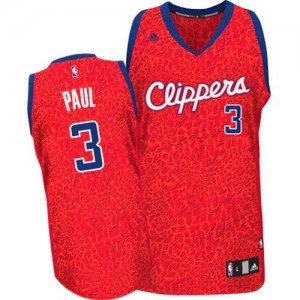 Maillot Adidas Rouge Crazy Light Authentic Los Angeles Clippers - Chris Paul #3 - Homme