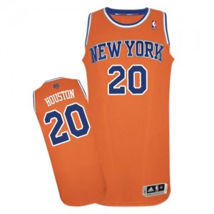 Maillot Adidas Orange Alternate Authentic New York Knicks - Allan Houston #20 - Homme