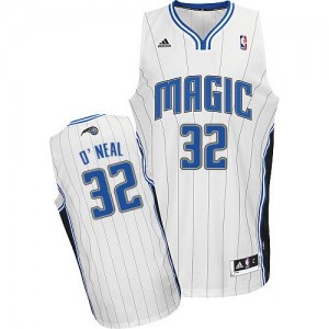 Orlando Magic #32 Adidas Home Blanc Swingman Maillot d'équipe de NBA Vente pas cher - Shaquille O'Neal pour Homme