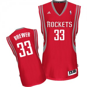 Maillot NBA Swingman Corey Brewer #33 Houston Rockets Road Rouge - Homme