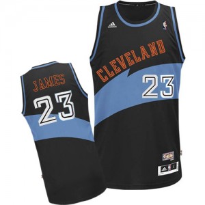 Maillot Authentic Cleveland Cavaliers NBA ABA Hardwood Classic Noir - #23 LeBron James - Homme