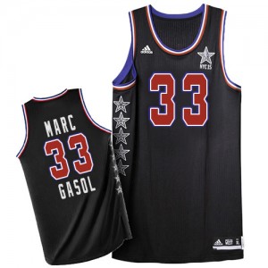 Maillot NBA Noir Marc Gasol #33 Memphis Grizzlies 2015 All Star Swingman Homme Adidas