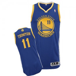 Golden State Warriors #11 Adidas Road Bleu royal Authentic Maillot d'équipe de NBA achats en ligne - Klay Thompson pour Homme