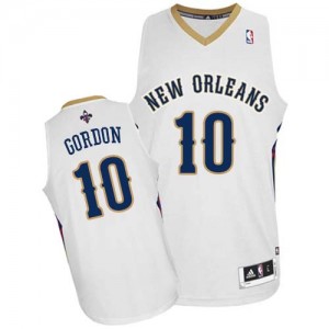Maillot Authentic New Orleans Pelicans NBA Home Blanc - #10 Eric Gordon - Homme