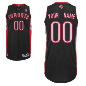 Toronto Raptors Authentic Personnalisé Alternate Maillot d'équipe de NBA - Noir pour Femme