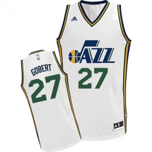 Maillot Swingman Utah Jazz NBA Home Blanc - #27 Rudy Gobert - Homme