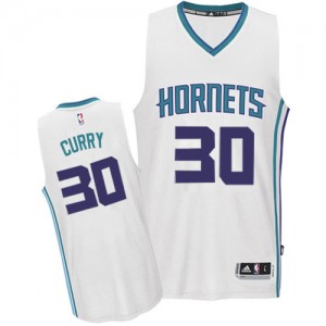 Maillot NBA Authentic Dell Curry #30 Charlotte Hornets Home Blanc - Homme