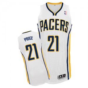 Maillot NBA Authentic A.J. Price #21 Indiana Pacers Home Blanc - Homme