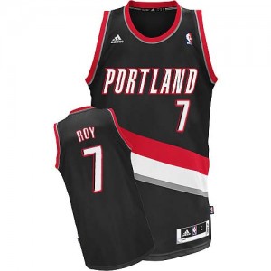 Portland Trail Blazers Brandon Roy #7 Road Swingman Maillot d'équipe de NBA - Noir pour Homme