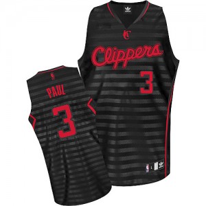 Maillot NBA Gris noir Chris Paul #3 Los Angeles Clippers Groove Authentic Homme Adidas