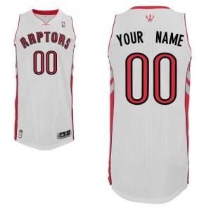 Toronto Raptors Personnalisé Adidas Home Blanc Maillot d'équipe de NBA préférentiel - Authentic pour Homme