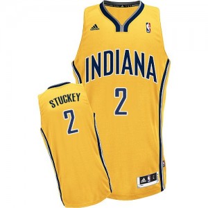 Maillot NBA Or Rodney Stuckey #2 Indiana Pacers Alternate Swingman Homme Adidas
