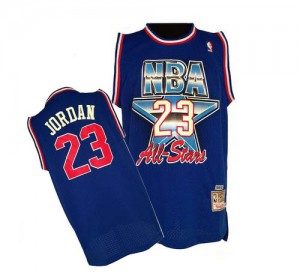 Maillot Authentic Chicago Bulls NBA 1992 All Star Throwback Bleu - #23 Michael Jordan - Homme