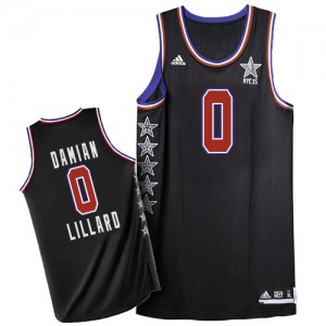 Maillot Swingman Portland Trail Blazers NBA 2015 All Star Noir - #0 Damian Lillard - Homme