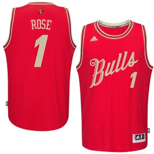 Maillot Adidas Rouge 2015-16 Christmas Day Swingman Chicago Bulls - Derrick Rose #1 - Homme