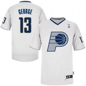 Maillot Adidas Blanc 2013 Christmas Day Swingman Indiana Pacers - Paul George #13 - Homme
