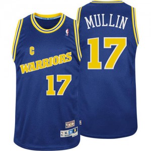 Maillot NBA Golden State Warriors #17 Chris Mullin Bleu Adidas Swingman Throwback - Homme