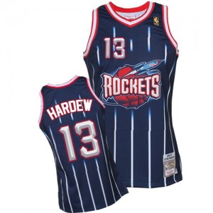 Maillot Mitchell and Ness Bleu marin Hardwood Classic Fashion Swingman Houston Rockets - James Harden #13 - Homme