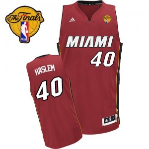 Maillot Swingman Miami Heat NBA Alternate Finals Patch Rouge - #40 Udonis Haslem - Homme