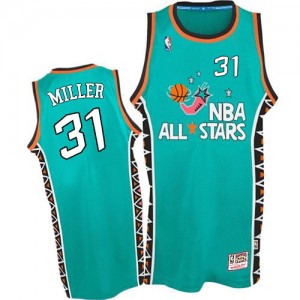 Maillot Mitchell and Ness Bleu clair 1996 All Star Throwback Swingman Indiana Pacers - Reggie Miller #31 - Homme
