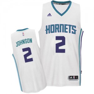 Maillot NBA Blanc Larry Johnson #2 Charlotte Hornets Home Authentic Homme Adidas