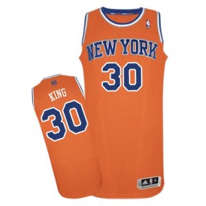New York Knicks #30 Adidas Alternate Orange Authentic Maillot d'équipe de NBA préférentiel - Bernard King pour Homme