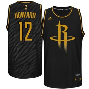 Maillot NBA Authentic Dwight Howard #12 Houston Rockets Precious Metals Fashion Noir - Homme