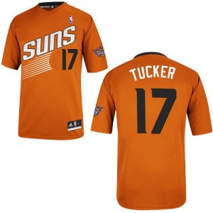 Maillot NBA Phoenix Suns #17 PJ Tucker Orange Adidas Swingman Alternate - Homme