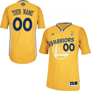 Maillot NBA Golden State Warriors Personnalisé Swingman Or Adidas Alternate - Homme