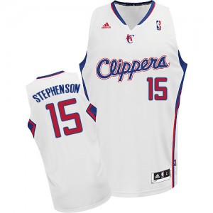 Maillot NBA Los Angeles Clippers #15 Lance Stephenson Blanc Adidas Swingman Home - Homme
