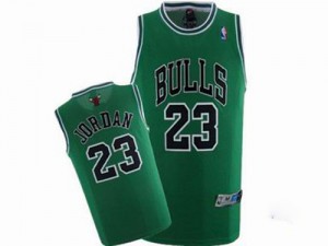 Maillot NBA Chicago Bulls #23 Michael Jordan Vert Adidas Swingman Throwback - Homme
