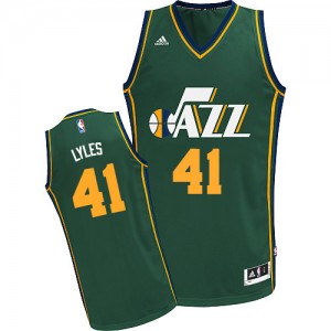 Utah Jazz Trey Lyles #41 Alternate Swingman Maillot d'équipe de NBA - Vert pour Homme