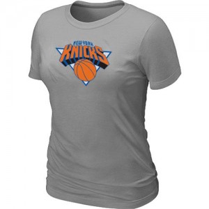 T-shirt principal de logo New York Knicks NBA Big & Tall Gris - Femme