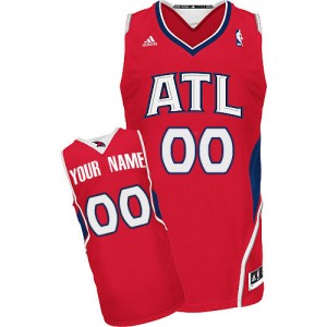Maillot NBA Rouge Swingman Personnalisé Atlanta Hawks Alternate Enfants Adidas
