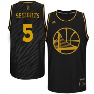 Maillot NBA Authentic Marreese Speights #5 Golden State Warriors Precious Metals Fashion Noir - Homme
