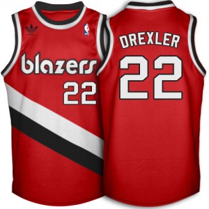 Portland Trail Blazers #22 Adidas Throwback Red Soul Swingman Maillot d'équipe de NBA prix d'usine en ligne - Clyde Drexler pour Homme