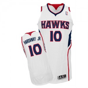Maillot NBA Blanc Tim Hardaway Jr. #10 Atlanta Hawks Home Authentic Homme Adidas