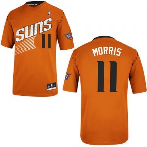 Phoenix Suns #11 Adidas Alternate Orange Authentic Maillot d'équipe de NBA Prix d'usine - Markieff Morris pour Homme