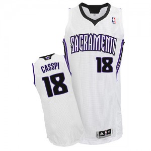 Maillot NBA Authentic Omri Casspi #18 Sacramento Kings Home Blanc - Homme