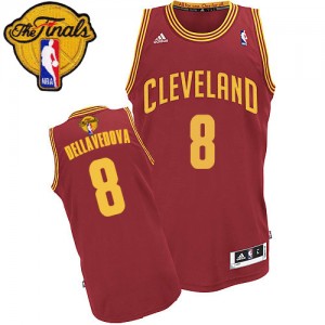 Maillot Swingman Cleveland Cavaliers NBA Road 2015 The Finals Patch Vin Rouge - #8 Matthew Dellavedova - Homme